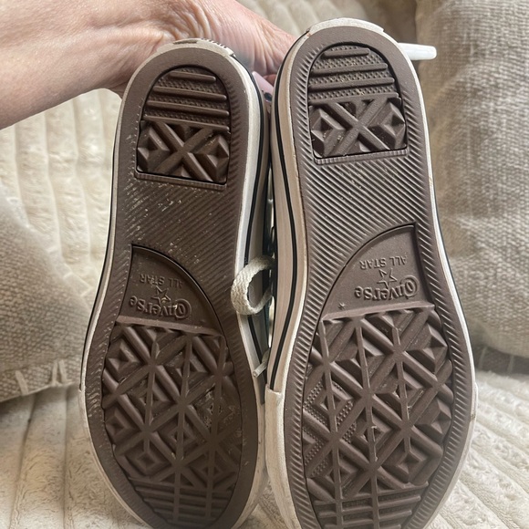 Converse Sparkling Blue Kids Sneakers Size 2.5 - Picture 4 of 8